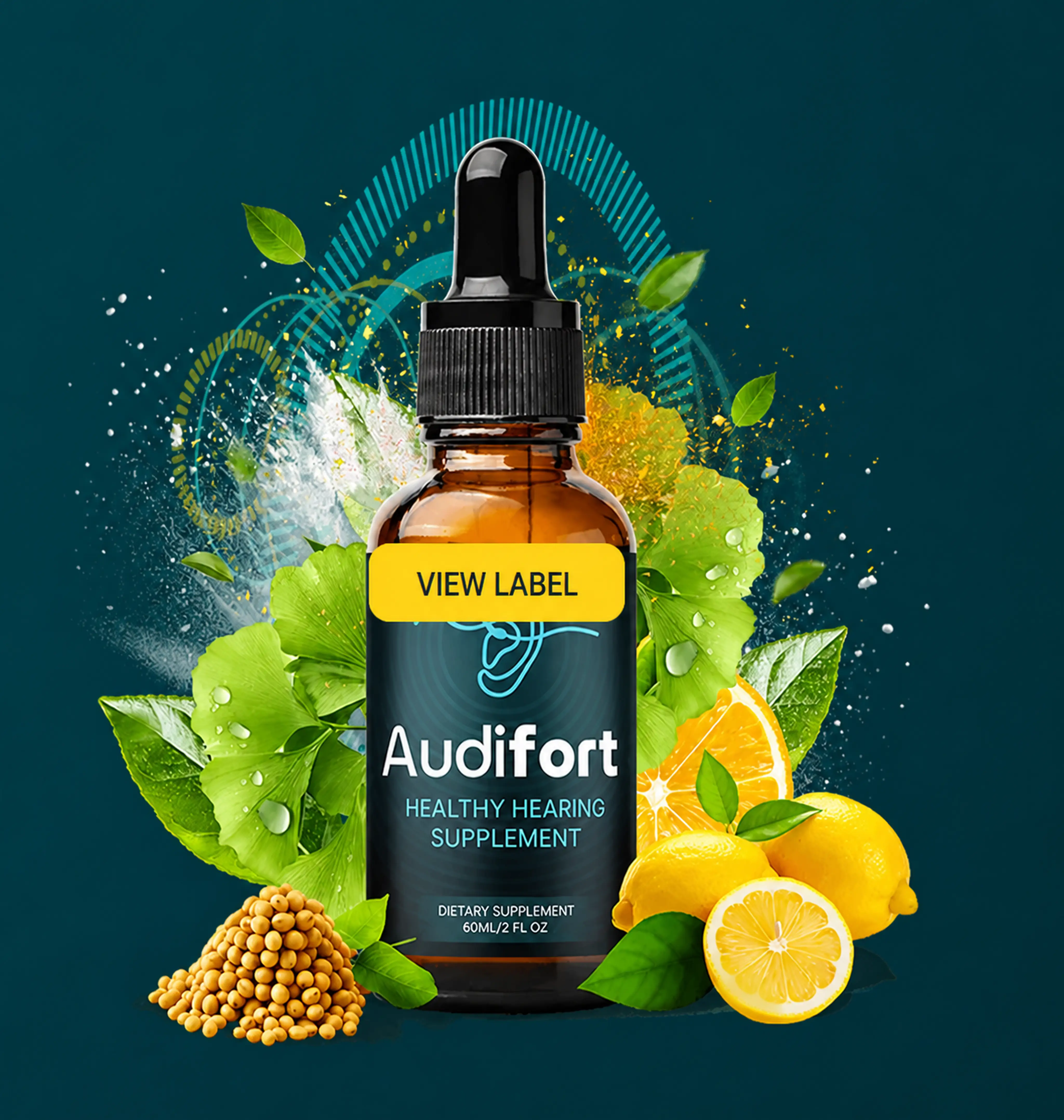 Audifort healthy hearing supplement official bottle product image