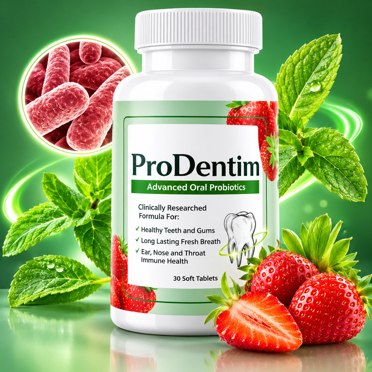 ProDentim bottle advanced oral probiotics product image