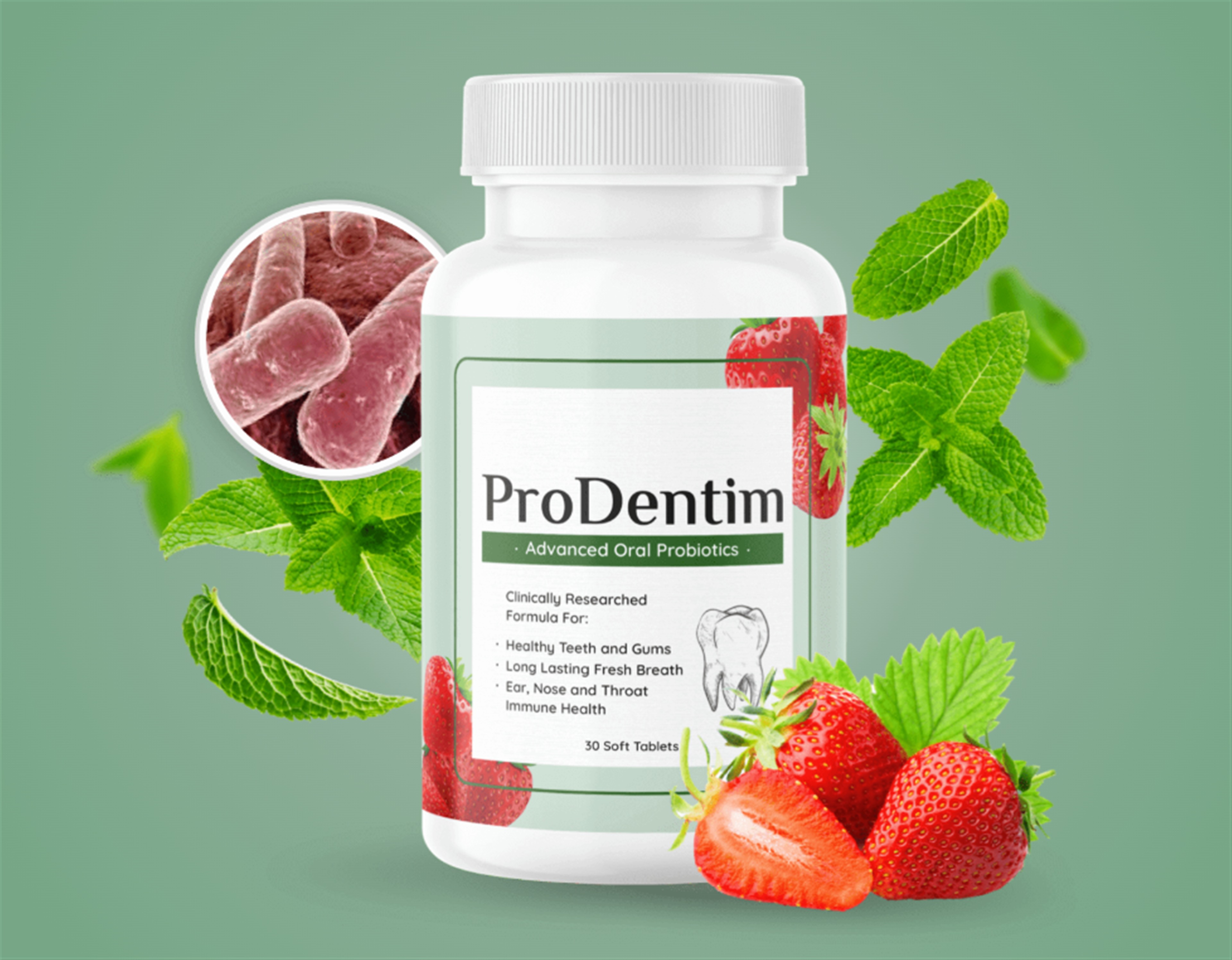 ProDentim bottle advanced oral probiotics product image